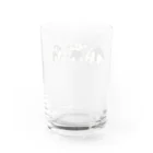 yuNN3のミナミコアリクイ　クリーム　ドット絵 Water Glass :back