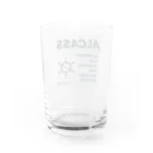 Rige-lllの「ALCASS」グッズ Water Glass :back