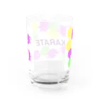 空手好きのチコの空手ドットKARATE Water Glass :back