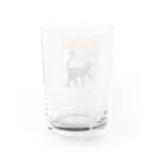 ペットショップボーイズのネコちゃん(黒猫) Water Glass :back
