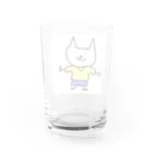 犬好きの服を着てみた犬 Water Glass :back