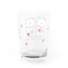 Kizplanning 「Sylph&Devil's」のしろいぬルッチー【2wes】グラス:花がピンク Water Glass :back