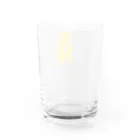 Snuggling！のSnuggling yellow gray Water Glass :back