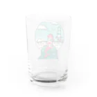 witch's hat hut -スズリ支店の人魚と海と灯台 - ドット絵・ピクセルアート Water Glass :back