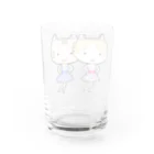 neko*neko*の猫のナナミとミミ子 Water Glass :back