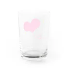 MAGENTA INFINITYのかわいいハートキラキラ Water Glass :back