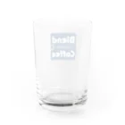 BlendCoffeeのシンプルロゴ Water Glass :back