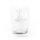 SHOP HAPPY HORSES（馬グッズ）のスピプー（モノクロ） Water Glass :back