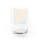 こてえ美術館 辰の龍だって花が好き Water Glass :back