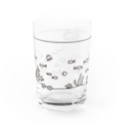 sakumayoshikoの海を泳ぐタコさんウインナー　シンプルグラス Water Glass :back