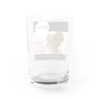 巨大ティーカッププードルの巨大ティーカッププードルのグッズ Water Glass :back