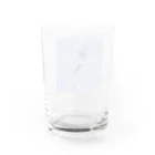 HELLOの般若心経と青い鳥 Water Glass :back