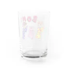 お盆ちゃんとお祭りウサギのお盆ちゃんとお祭りうさぎ Water Glass :back