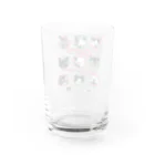 LONESOME TYPE ススの猫が世界を支配する9FACES（桃） Water Glass :back