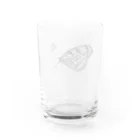 浅葱自由区のオオゴマダラ Water Glass :back