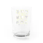 LONESOME TYPE ススの猫が世界を支配する9FACES（黄） Water Glass :back