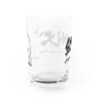 オリジナル工房プリントンの紀州犬 イラストプリント Water Glass :back