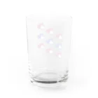 もぐもぐパルプの斜視の犬（ビビッド） Water Glass :back