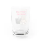 teenage storeのi love cat forever Water Glass :back