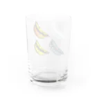 Mの白ロンT Water Glass :back