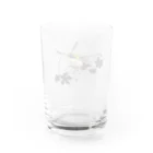 ヘシコヤン本舗のオオスカシバとクチナシ Water Glass :back