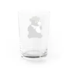 toko-san's cafeのお散歩クマ　ハウデイver Water Glass :back