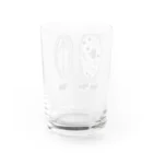 LalaHangeulのゾウリとゾウリムシ　ハングル Water Glass :back