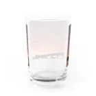 yaaazの不思議な夕やけ雲 Water Glass :back