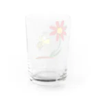 VIETSTAR★１０８のレトログラス　花とミツバチ グラス反対面