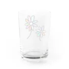 Hana＊Hanaのカラーフラワーグラス Water Glass :back