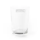 新車購入アドバンスチャンネル【CarTube】のCarTberロゴ（黒） Water Glass :back