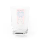 TSUKIKOU SHOP の投げキッスの女の子 Water Glass :back