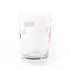 あらしまやメダカ公式グッズのあらしまやメダカ公式BEARK　SPIDERグッズ（白） Water Glass :back