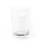 amemugi（あめむぎ）のにゃん兵衛。（顔だけver.） Water Glass :back