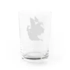 ⓟⓞⓘⓢ ⓒⓗⓘⓒⓗⓔのスコティッシュテリア 切り絵 Water Glass :back
