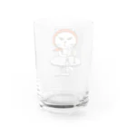 mkumakumaのおひとりにゃま色付き Water Glass :back