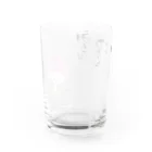 白文庫の【手描きシリーズ】ようちゃんねりけしねりねりまくる Water Glass :back