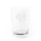 動物が好きなお絵描きさんのサンタさんがやって来たぞ Water Glass :back