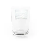 さんかくのかたちときろくのキラキラ　カガヤク Water Glass :back