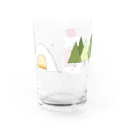 NEZU3の雪だるまねずみ Water Glass :back