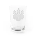 戦国神社 -戦国グッズ専門店-の豊臣秀吉/太閤/五七の桐/ブラック Water Glass :back