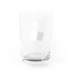 放課後クラブのクロしろにゃんこ Water Glass :back