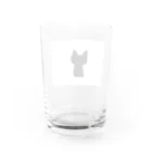 りんのおえかきのくろねこ Water Glass :back