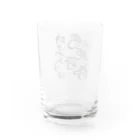 松子48お習字ショップの明日やろうは馬鹿野郎 Water Glass :back