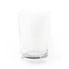 さくらもちの三つ編み女の子(オレンジ色) Water Glass :back