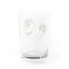 ペキニーズ好きによるペキニーズグッズ屋さんのなかよしペキニーズ Water Glass :back