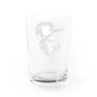 とりみちゃんの野鳥グッズのお店のコゲラ Water Glass :back