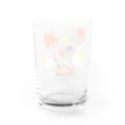 Lily bird（リリーバード）の落ち葉と焼き芋と文鳥ず Water Glass :back