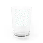【ホラー専門店】ジルショップの絵画風さわやかグリーン Water Glass :back