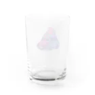 naty's doodlesのくまちゃんonカー Water Glass :back